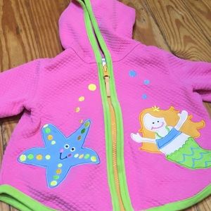 Hanna Andersson Quilted Pink Jacket / Hoodie 70 cm